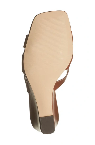 Shop Nordstrom Rack Finley Wedge Sandal In Brown Saddle