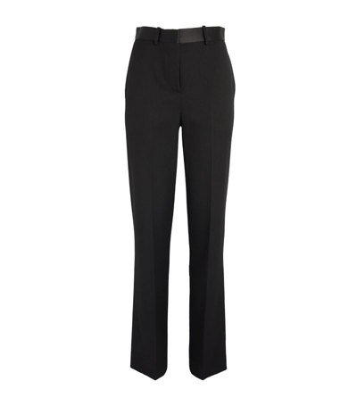 Shop Victoria Beckham Wool-blend Tuxedo Trousers In Black