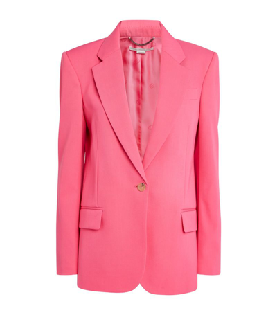 Shop Stella Mccartney Wool Single-breasted Blazer In Pink