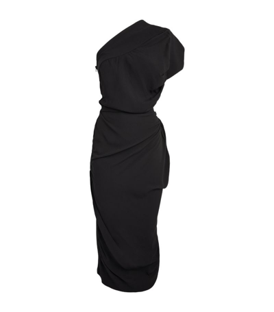 Shop Vivienne Westwood Asymmetric Andalouse Dress In Black