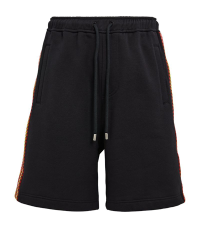 Shop Lanvin Embroidered-tape Curb Shorts In Black