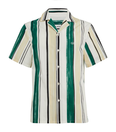 Shop Lanvin Cotton Striped Shirt In Multi