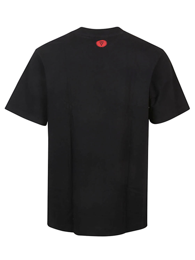 Shop Icecream Logo Cotton T-shirt In Black