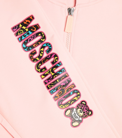 Moschino Cotton-blend Jersey Tracksuit In Pink