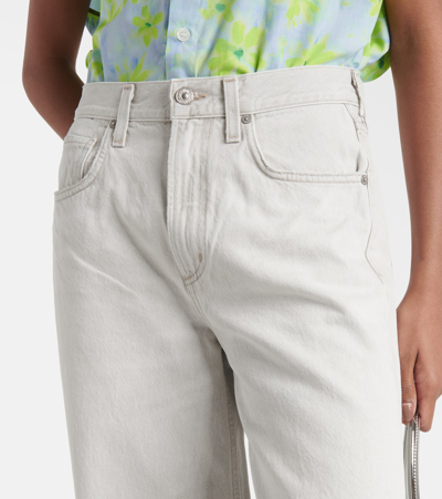 Citizen Of Humanity Paloma Mid-rise Wide-leg Jeans In Grey