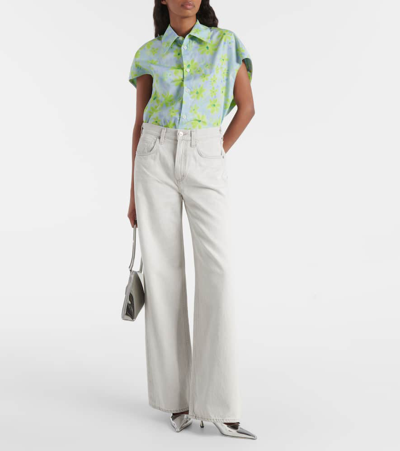 Citizen Of Humanity Paloma Mid-rise Wide-leg Jeans In Grey