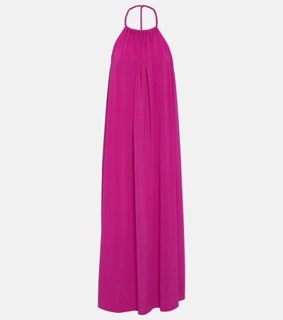 Eres Sheila Halterneck Maxi Dress In Pink