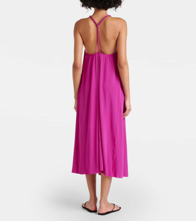 Eres Sheila Halterneck Maxi Dress In Pink