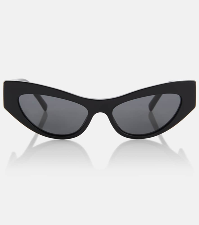 Shop Dolce & Gabbana Cat-eye Sunglasses In Black