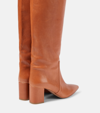 Shop Paris Texas Anja Leather Knee-high Boots In Brown