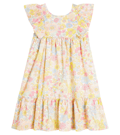 Shop Tartine Et Chocolat Floral Cotton Dress In Multicoloured