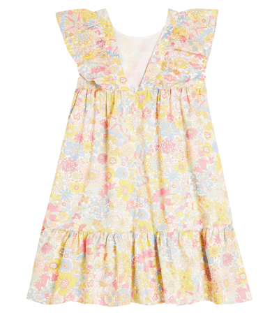 Shop Tartine Et Chocolat Floral Cotton Dress In Multicoloured