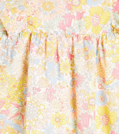 Tartine Et Chocolat Floral Cotton Dress In Multicoloured