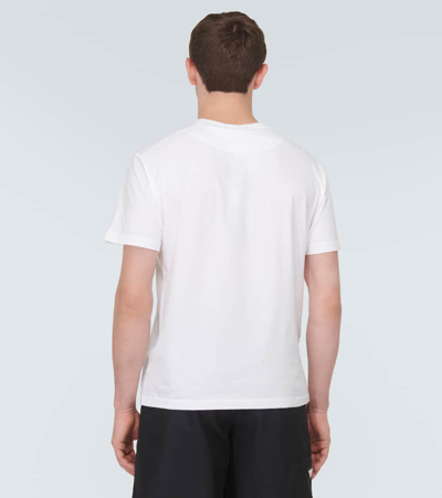Shop Stone Island Compass Cotton Jersey T-shirt In White