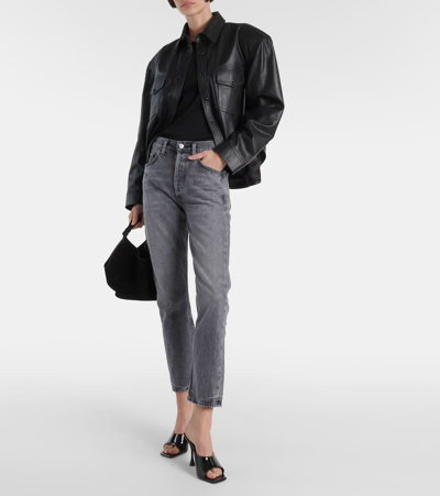 Citizen Of Humanity Charlotte High-rise Straight Jeans In Black