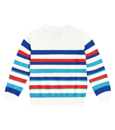 Shop Scotch & Soda Striped Cotton Sweater In Multicoloured