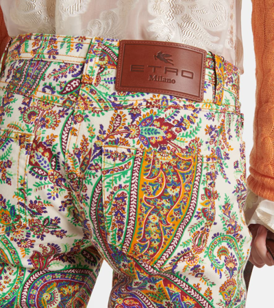 Etro Paisley-print High-rise Skinny Jeans In Multicoloured