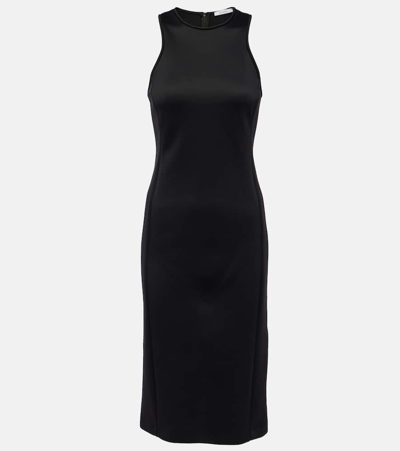 Shop Max Mara Jersey Midi Dress In Black