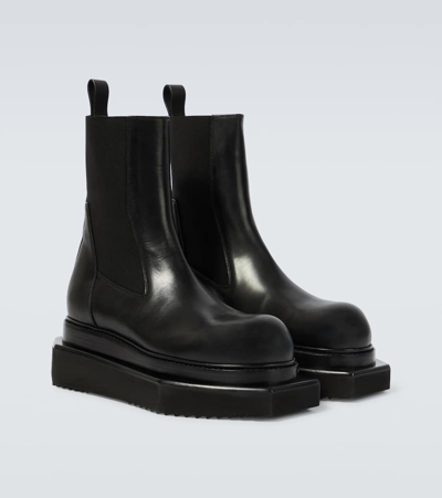 Shop Rick Owens Beatle Turbo Cyclops Leather Ankle Boots In Black