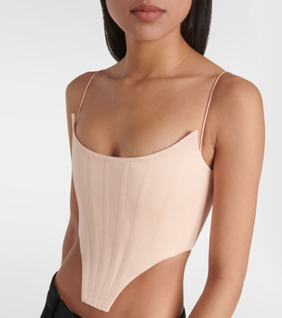 Shop Alex Perry Satin Bustier Top In Pink