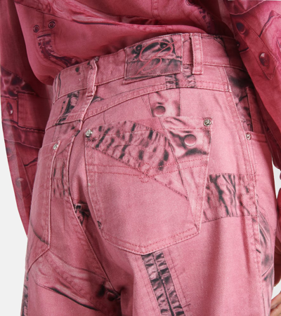 Blumarine Wide-leg Jeans In Multicoloured