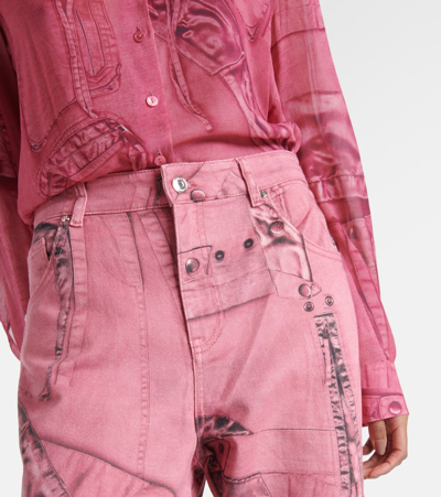 Blumarine Wide-leg Jeans In Multicoloured