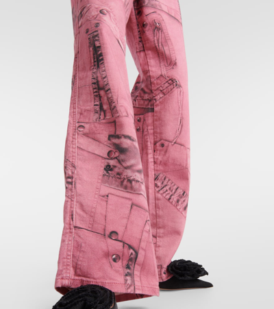 Blumarine Wide-leg Jeans In Multicoloured