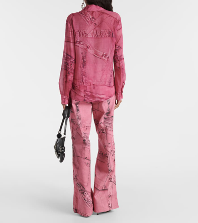 Blumarine Wide-leg Jeans In Multicoloured