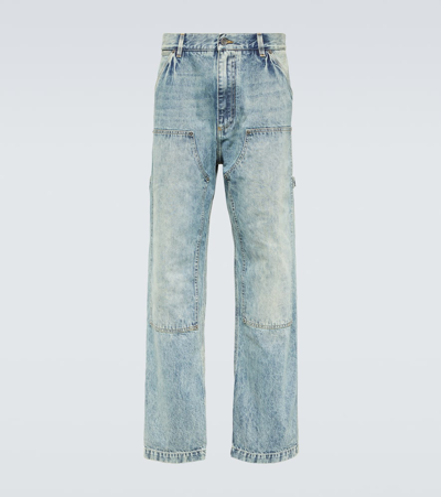 Shop Dolce & Gabbana Carpenter Straight Jeans In Blue