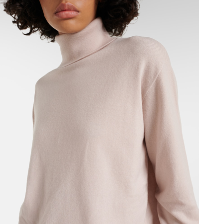 Shop Brunello Cucinelli Cashmere Turtleneck Sweater In Pink