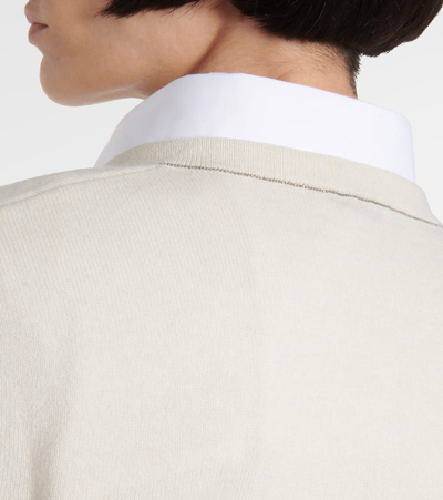 Brunello Cucinelli Cashmere Sweater In Neutrals