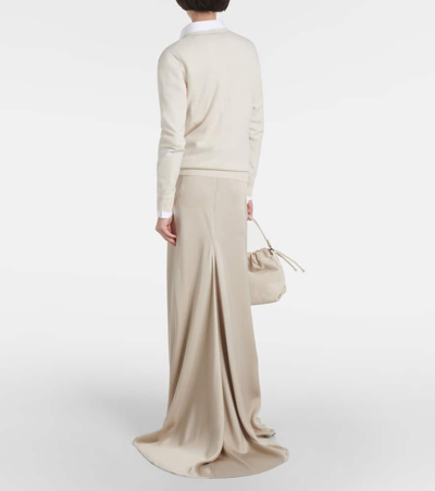 Shop Brunello Cucinelli Cashmere Sweater In Neutrals