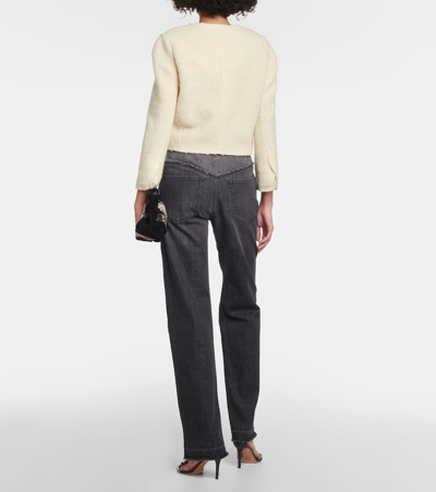 Isabel Marant Pully Wool-blend Tweed Jacket In Beige