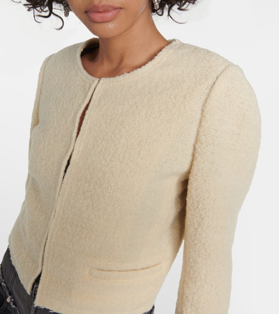 Isabel Marant Pully Wool-blend Tweed Jacket In Beige