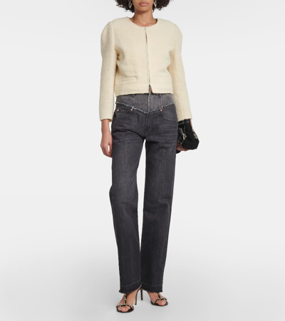 Isabel Marant Pully Wool-blend Tweed Jacket In Beige