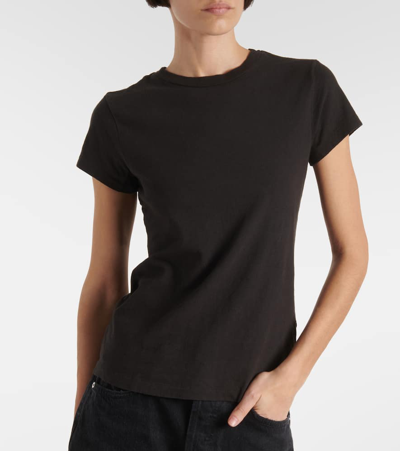 Shop Re/done Cotton Jersey T-shirt In Black