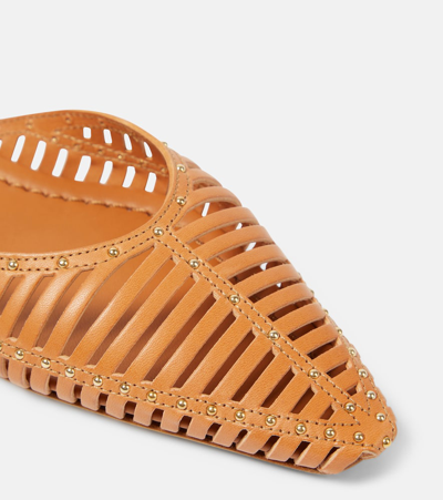 Ulla Johnson Leather Ballet Flats In Brown
