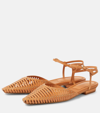 Ulla Johnson Leather Ballet Flats In Brown