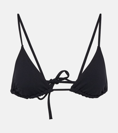 Shop Eres Mouna Triangle Bikini Top In Black