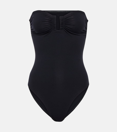 Shop Eres Cassiopée Bandeau Swimsuit In Black