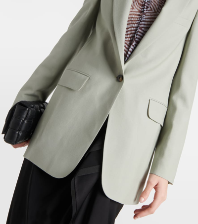 Shop Dries Van Noten Wool Blazer In Grey