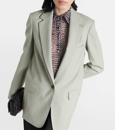 Shop Dries Van Noten Wool Blazer In Grey