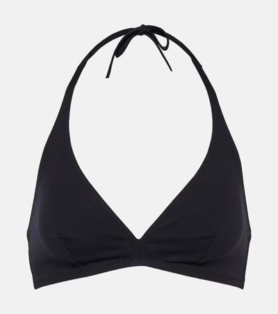 Shop Eres Gang Triangle Bikini Top In Black