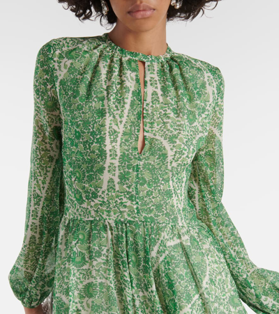Giambattista Valli Printed Silk Georgette Minidress In Multicoloured