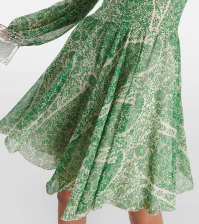 Giambattista Valli Printed Silk Georgette Minidress In Multicoloured