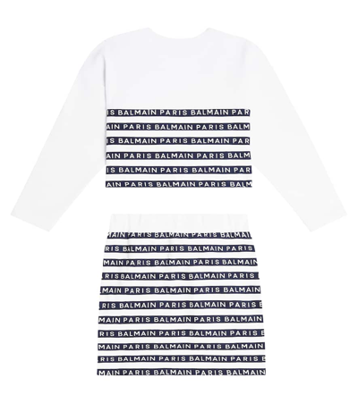 Balmain Logo-print Cotton Set In White