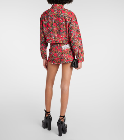 Vivienne Westwood Printed Cotton Skirt In Multicoloured