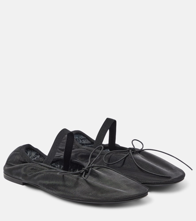 Shop Proenza Schouler Glove Mesh Ballet Flats In Black