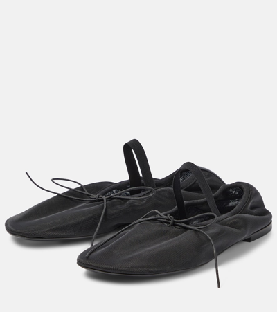Proenza Schouler Glove Mesh Ballet Flats In Black