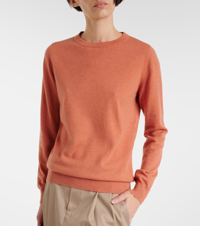 Shop Brunello Cucinelli Cashmere Sweater In Orange